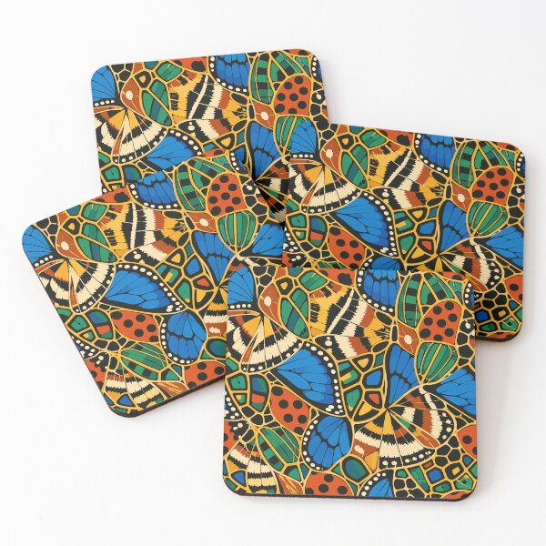 Item preview, Luxurious Colorful Insect Wing Patterns designed and sold by WildlifeInc.