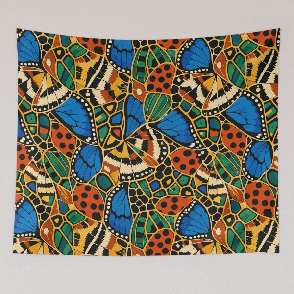 Item preview, Luxurious Colorful Insect Wing Patterns designed and sold by WildlifeInc.