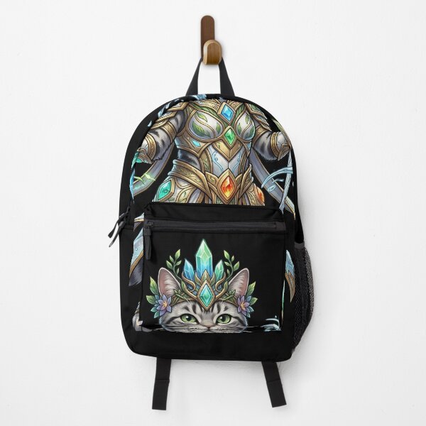 Item preview, Elemental Mage Cat – Crystal Magic Fantasy Warrior designed and sold by TOOBIC.