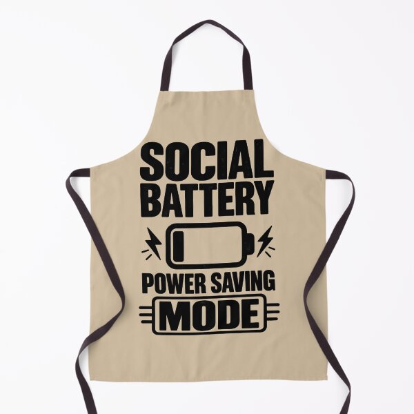 Item preview, Social Battery – Power Saving Mode designed and sold by VioVibe.
