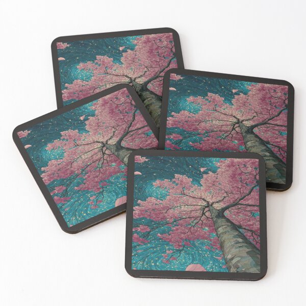 Item preview, Magical Cherry Blossom Night View Artwork  designed and sold by NivyasArtistry.
