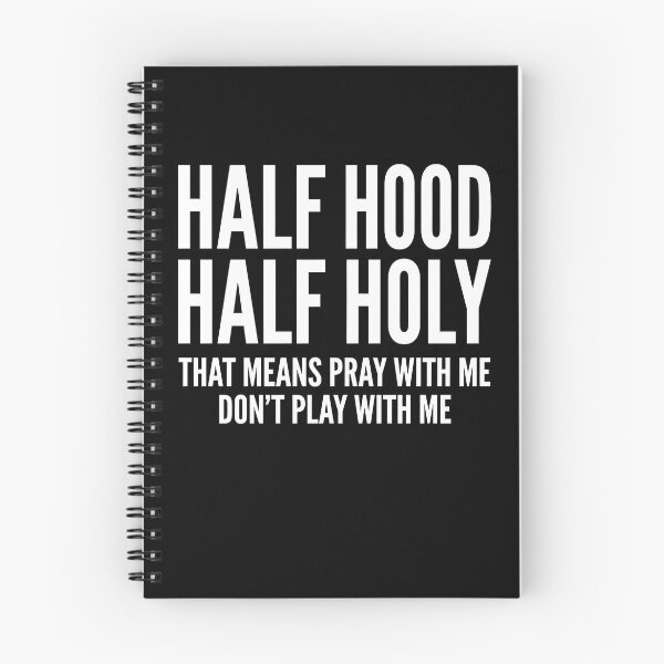 Item preview, Half Hood Half Holy Shirt, Pray With Me Don't Play With Me Christian Graphic Tee, Funny Faith Gift designed and sold by Jessartsao.