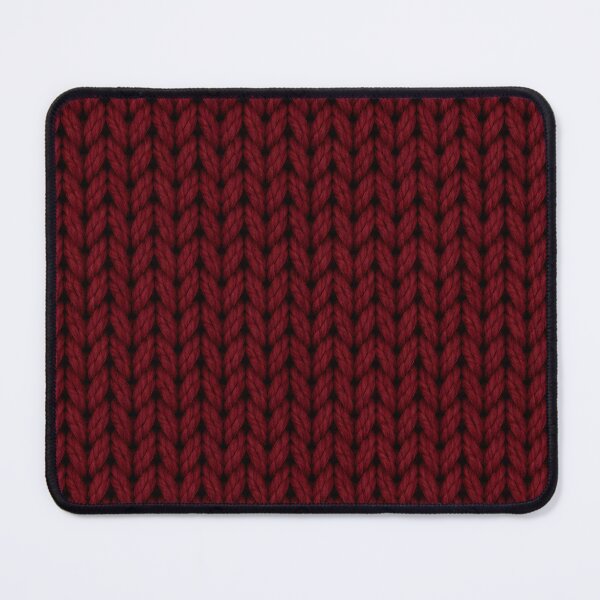 Item preview, Deep Burgundy Knitted Wool Texture Pattern designed and sold by blankTeeShirt.