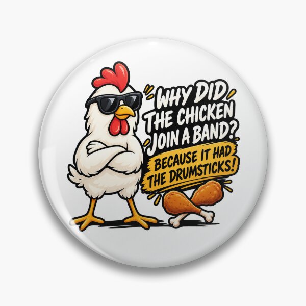 Item preview, Why Did The Chicken Join A Band? designed and sold by JN-Designn.