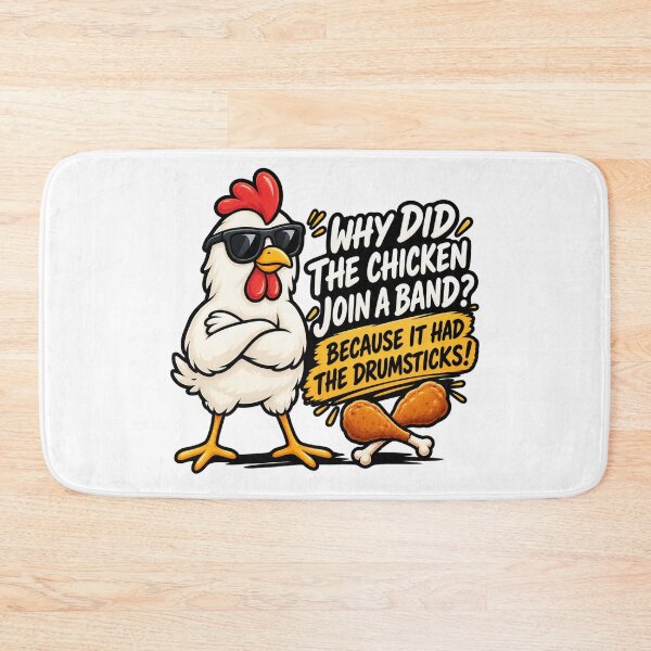 Item preview, Why Did The Chicken Join A Band? designed and sold by JN-Designn.