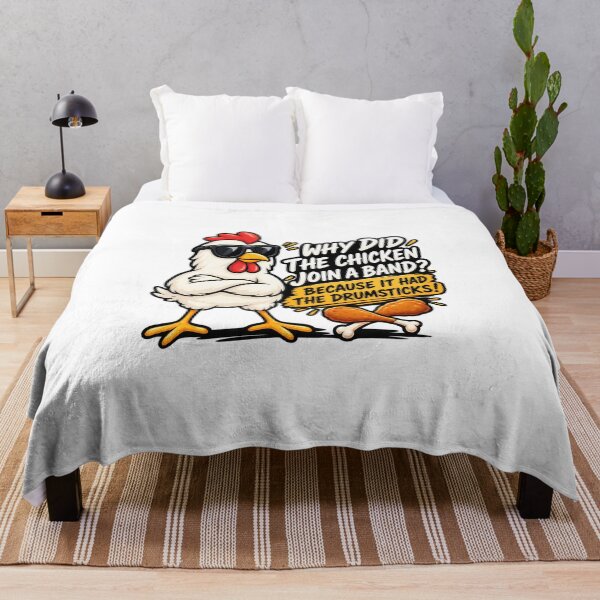 Item preview, Why Did The Chicken Join A Band? designed and sold by JN-Designn.