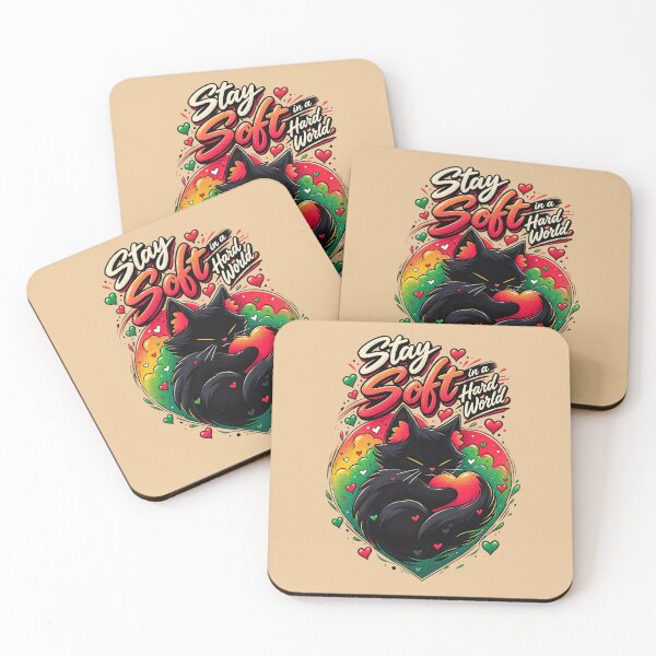 Item preview, Stay Soft in a Hard World designed and sold by Art & Affection.
