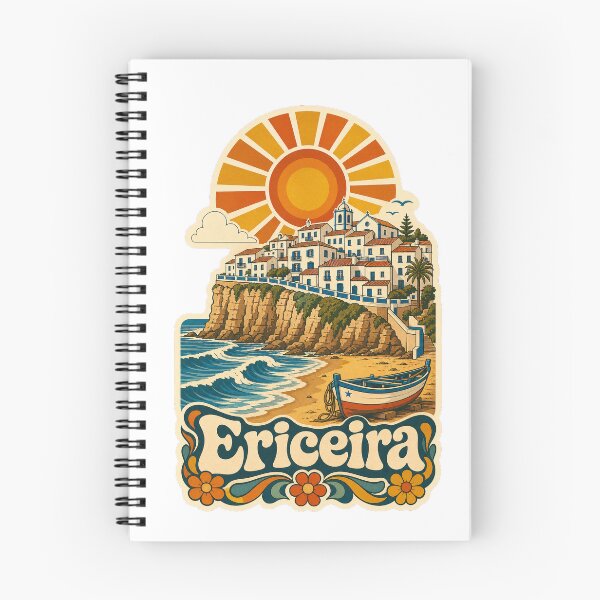 Item preview, Ericeira Portugal Travel Souvenir - Retro Illustration designed and sold by VisualArtsOasis.
