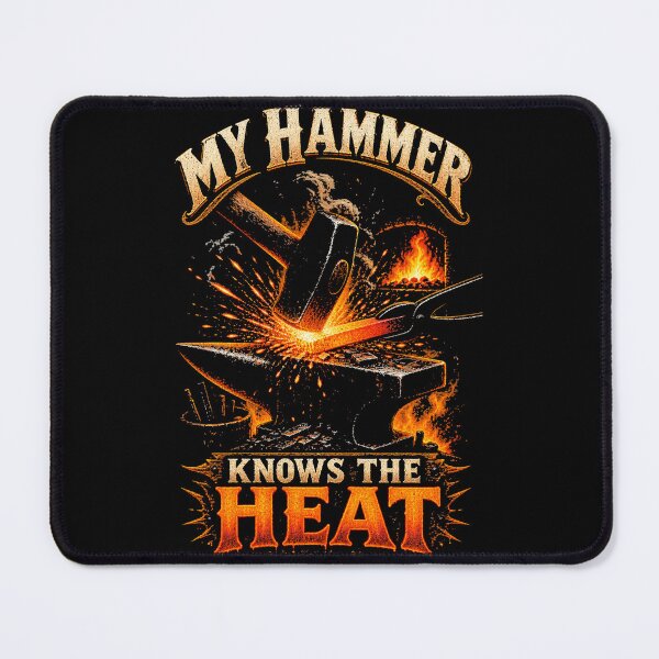 Item preview, My Hammer Knows The Heat Vintage Blacksmith designed and sold by Gustavo Navarro.