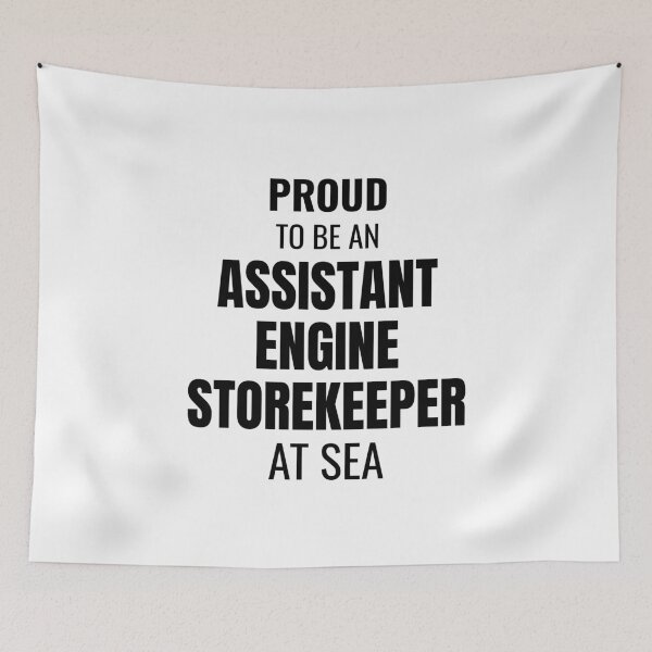 Item preview, Proud to be an Assistant Engine Storekeeper at Sea (Black) designed and sold by ShipCrewNation.