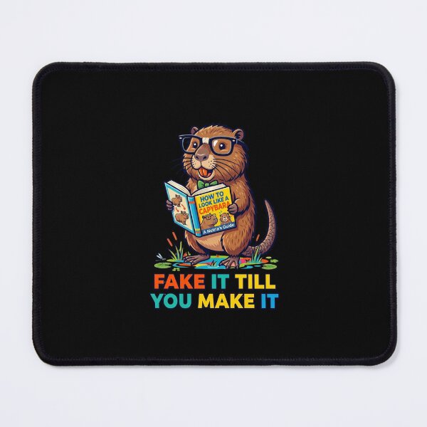 Item preview, Fake It Till You Make It Nutria Capybara designed and sold by BeaBuzz.