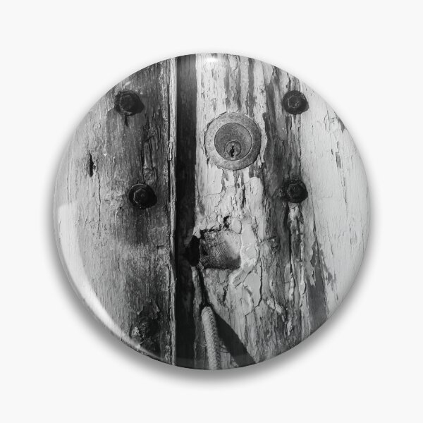 Item preview, Black and White Aged Door with Lock and Grain Texture designed and sold by Nmallia.