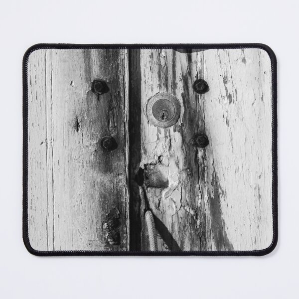 Item preview, Black and White Aged Door with Lock and Grain Texture designed and sold by Nmallia.
