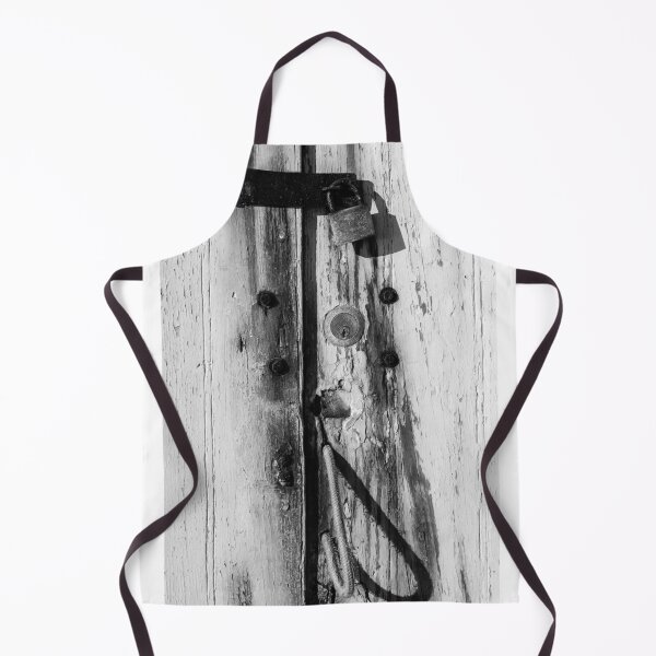 Item preview, Black and White Aged Door with Lock and Grain Texture designed and sold by Nmallia.