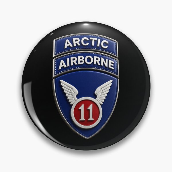 Item preview, 11th Airborne Division w Arctic Tab wo txt - 3D - Enhanced designed and sold by Military Insignia Products.
