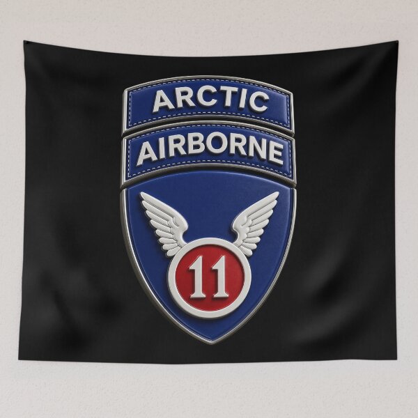Item preview, 11th Airborne Division w Arctic Tab wo txt - 3D - Enhanced designed and sold by Military Insignia Products.