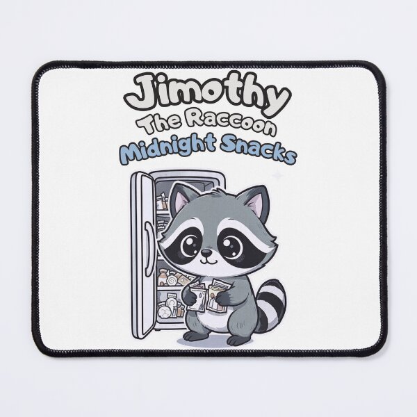 Item preview, Jimothy The Raccoon Midnight Snacks - Funny Night Owl Foodie Tee   designed and sold by BellabdO.