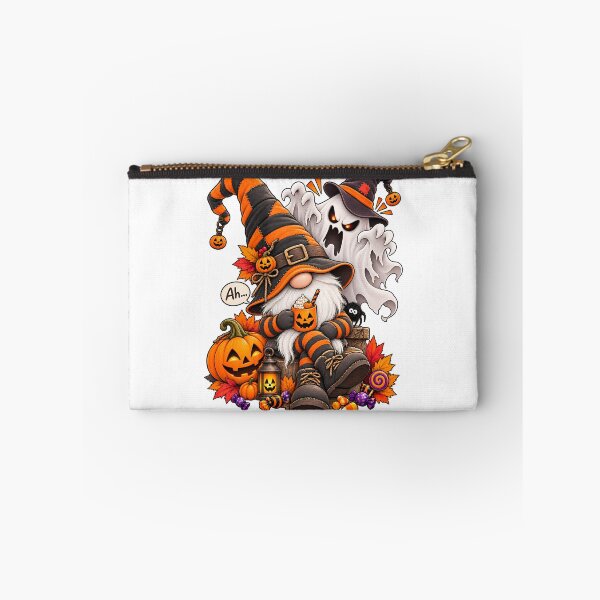 Item preview, Scared Halloween Gnome – Ghost, Pumpkins and Candy designed and sold by J-Impression.