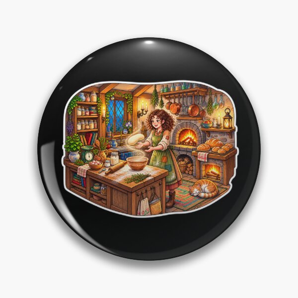 Item preview, The Cozy Cottage Witch’s Magical Bakery | Enchanted Bread Making with Cat designed and sold by MrDev.