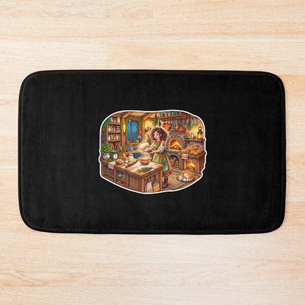 Item preview, The Cozy Cottage Witch’s Magical Bakery | Enchanted Bread Making with Cat designed and sold by MrDev.
