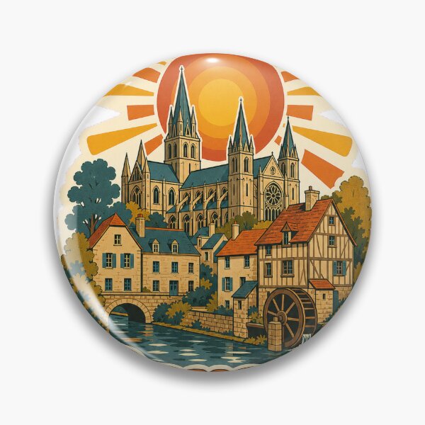 Item preview, Bayeux France Travel Souvenir - Retro Illustration designed and sold by VisualArtsOasis.
