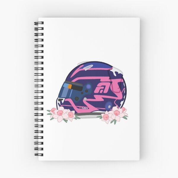 Item preview, Alex Albon 2026 Hungary Blue Helmet With Flowers  designed and sold by OriDraws.