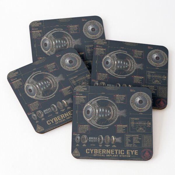 Item preview, Cybernetic Eye Patent Blueprint - Technical Schematic Art designed and sold by SunnyDesign82.
