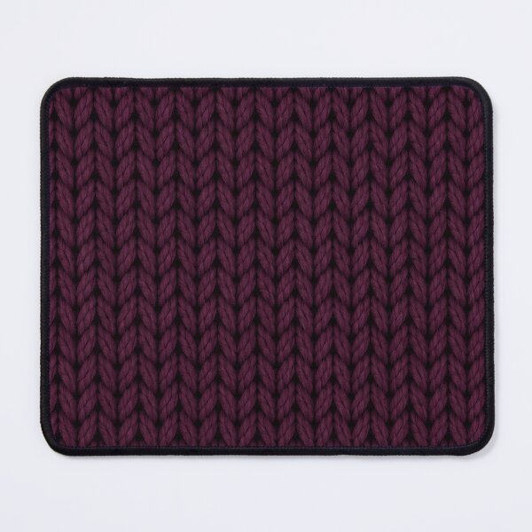Item preview, Deep Burgundy Knitted Texture – Cozy Yarn Pattern designed and sold by blankTeeShirt.