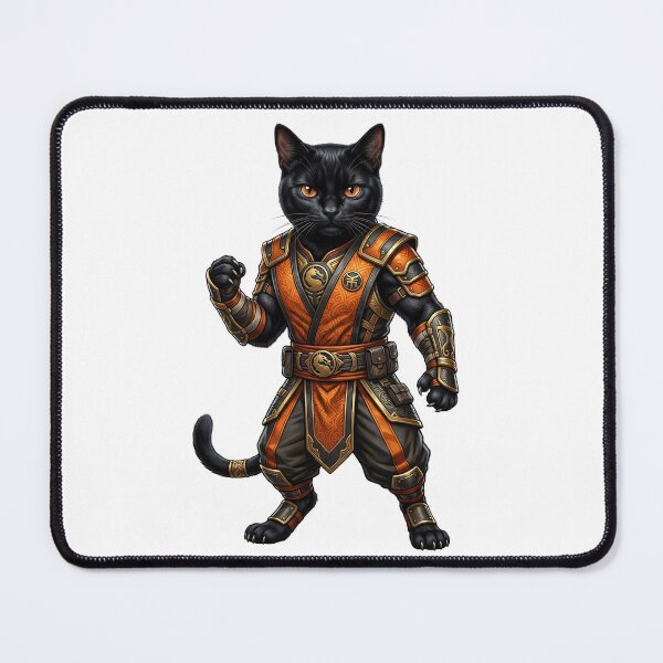 Item preview, Black Ninja Cat Warrior – Martial Arts Cat Fighter designed and sold by TOOBIC.