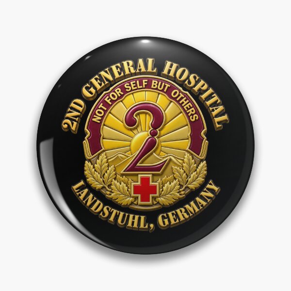 Item preview, Army - 2nd General Hospital - Landstuhl Germany - 3D - Enhanced designed and sold by Military Insignia Products.