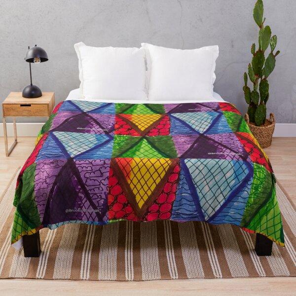 Item preview, Rainbow diamonds and grids designed and sold by DancingCreek.