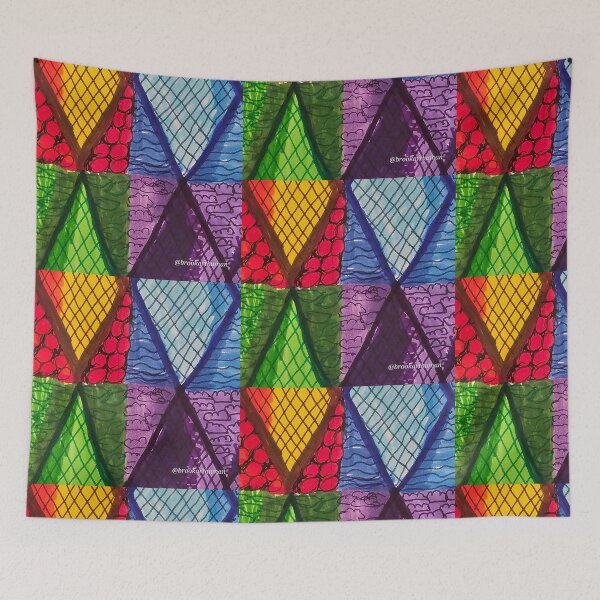 Item preview,  Rainbow diamonds and grids designed and sold by DancingCreek.
