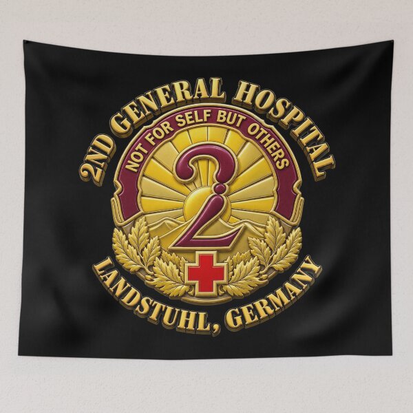 Item preview, Army - 2nd General Hospital - Landstuhl Germany - 3D - Enhanced designed and sold by Military Insignia Products.