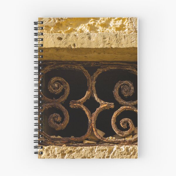 Item preview, Rustic Window With Decorative Iron Bars on Stone Wall designed and sold by Nmallia.