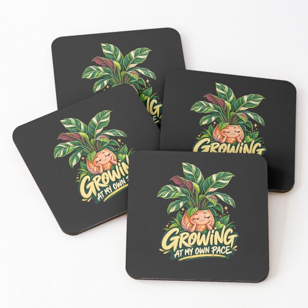 Item preview, Growing At My Own Pace Cute Plant Self Growth Design designed and sold by AdicretorDesign.