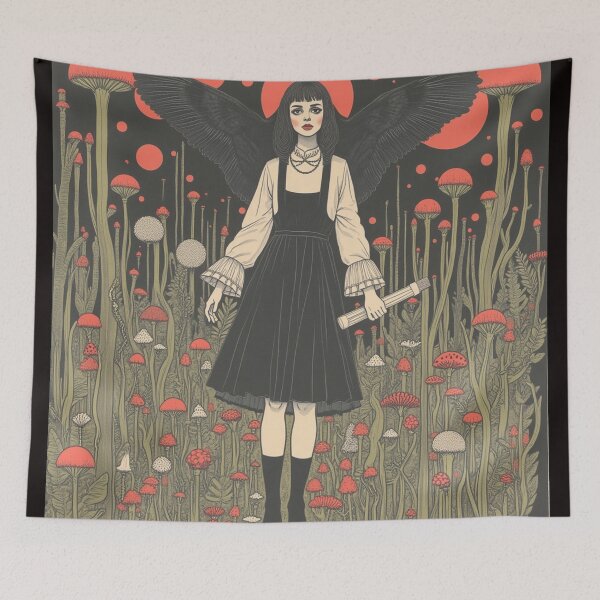 Item preview, Gothic Fairy in Mushroom Forest  designed and sold by Dark-Circuit-Haven.