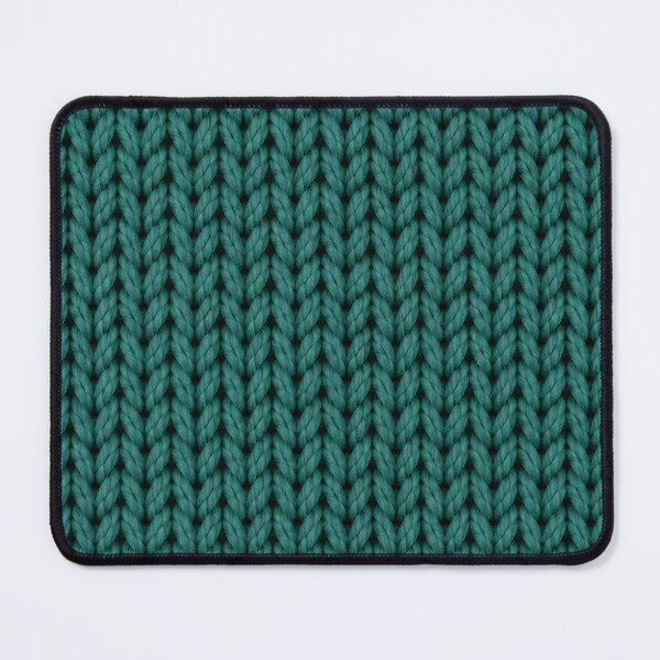 Item preview, Teal Knitted Fabric Texture – Cozy Yarn Pattern designed and sold by blankTeeShirt.