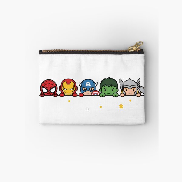 Item preview, Cute Chibi Superhero Team Peeking Graphic designed and sold by MAXIZPRINT.