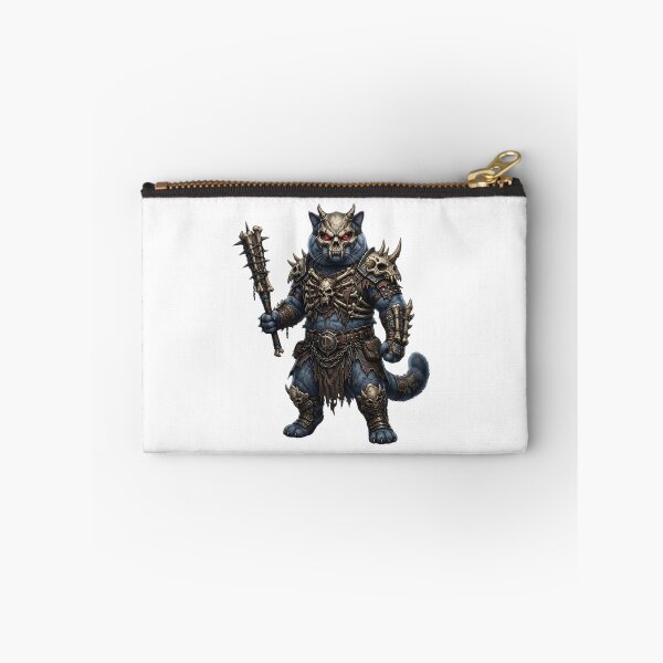 Item preview, Skeleton Cat Warrior – Dark Fantasy Skull Cat designed and sold by TOOBIC.