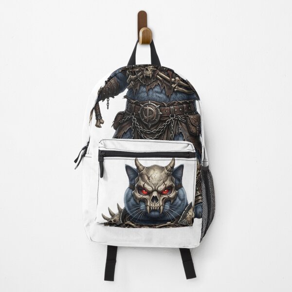 Item preview, Skeleton Cat Warrior – Dark Fantasy Skull Cat designed and sold by TOOBIC.