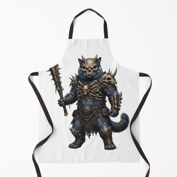 Item preview, Skeleton Cat Warrior – Dark Fantasy Skull Cat designed and sold by TOOBIC.