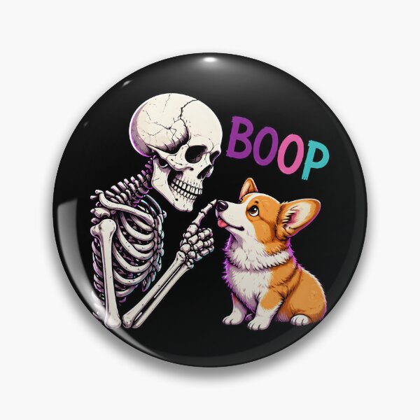 Item preview, Funny Corgi Boop Skeleton – Spooky Cute Halloween Dog  designed and sold by HiPatti.