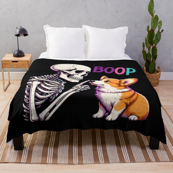 Item preview, Funny Corgi Boop Skeleton – Spooky Cute Halloween Dog designed and sold by HiPatti.