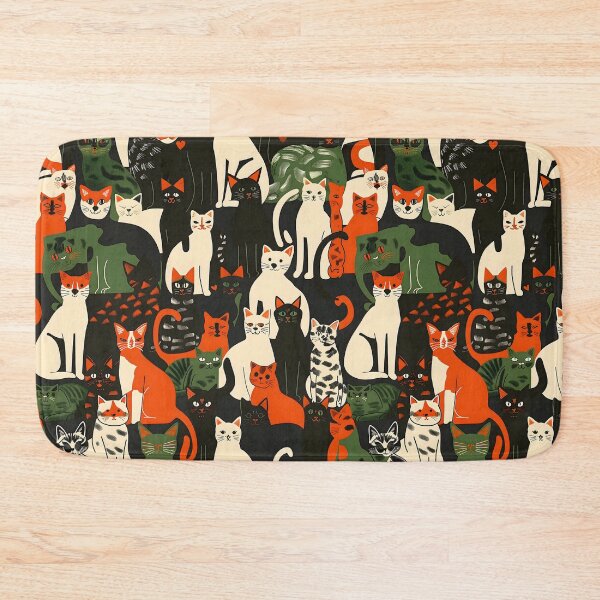 Item preview, Colorful Cats Pattern designed and sold by xiao xuans.
