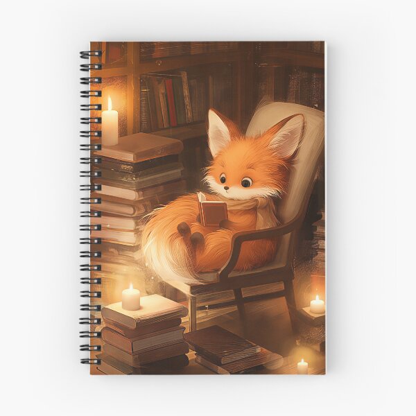 Item preview, Cozy Fox Reading by Candlelight designed and sold by WhimsyWink.