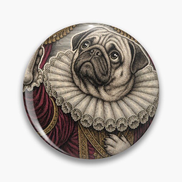 Item preview, To Chew Or Not To Chew Shakespearean Pug Engraving T-Shirt Design designed and sold by KIDEnia.
