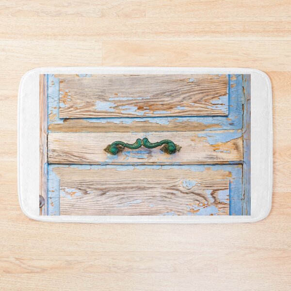 Item preview, Close-Up of Rustic Antique Door with Blue Paint and Vintage Handle designed and sold by Nmallia.