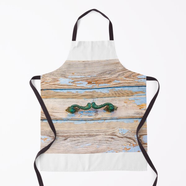 Item preview, Close-Up of Rustic Antique Door with Blue Paint and Vintage Handle designed and sold by Nmallia.