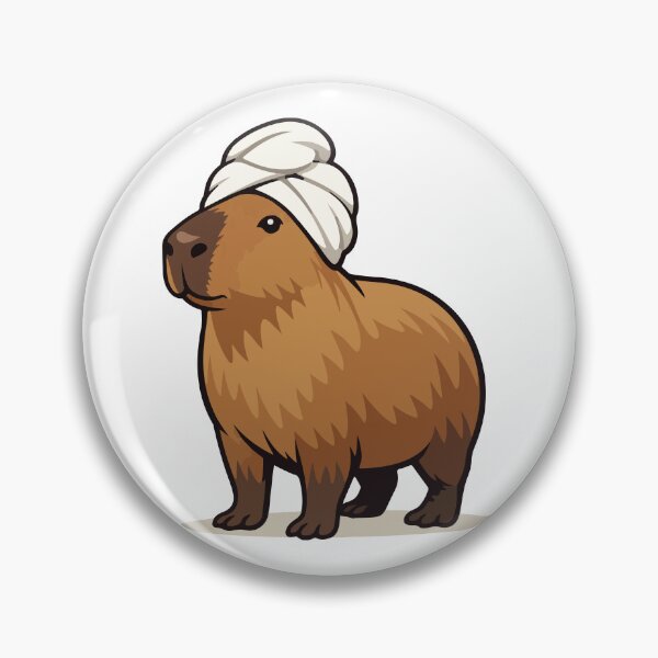 Artikelvorschau, Lustiges Geschenk mit Turban-Capybara für Tierliebhaber, Kinder und Humorbegeisterte entworfen und verkauft von stylishdzign.