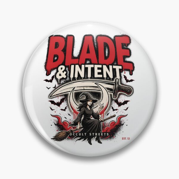 Item preview, Blade & Intent Witch T-Shirt | Occult Dagger Halloween Graphic Tee v3 designed and sold by DarylWelsh2024.